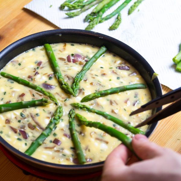 Slimming World Quiche Syn Free Asparagus, Chive and Onion Strikeapose