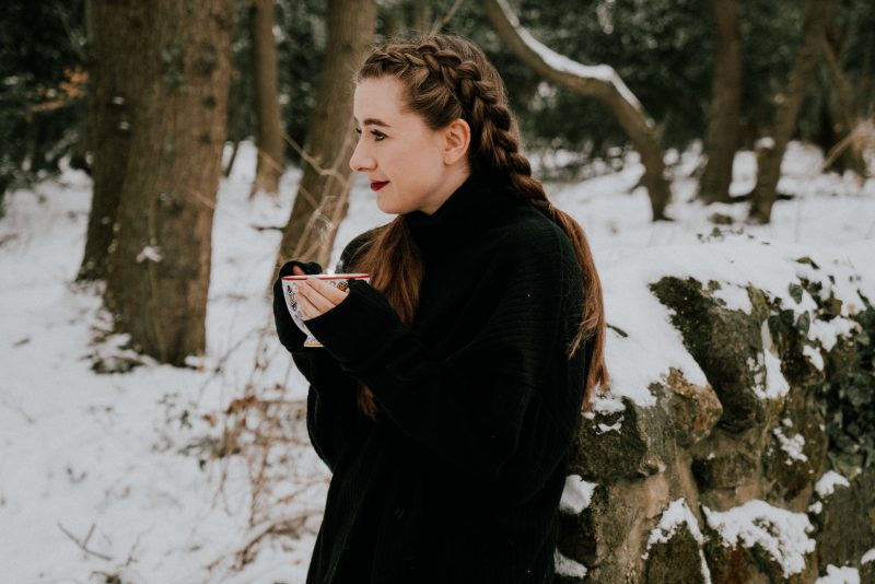 Dutch Braids at Home in the Snow